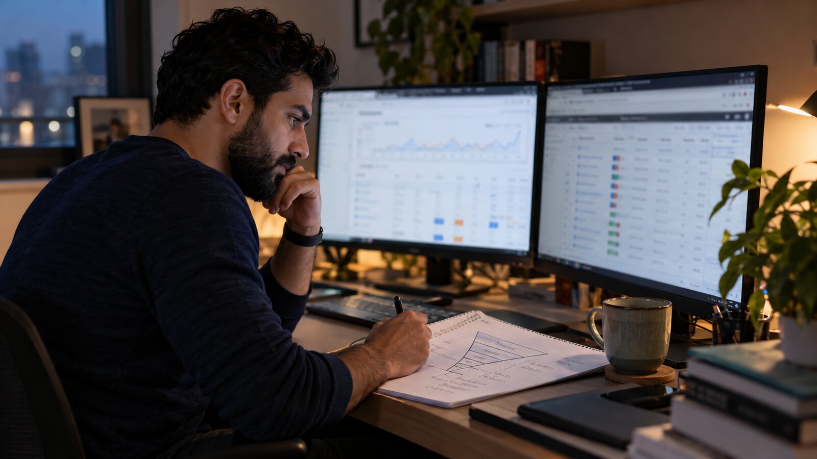 Google Ads campaign structure and qualified lead analytics workspace